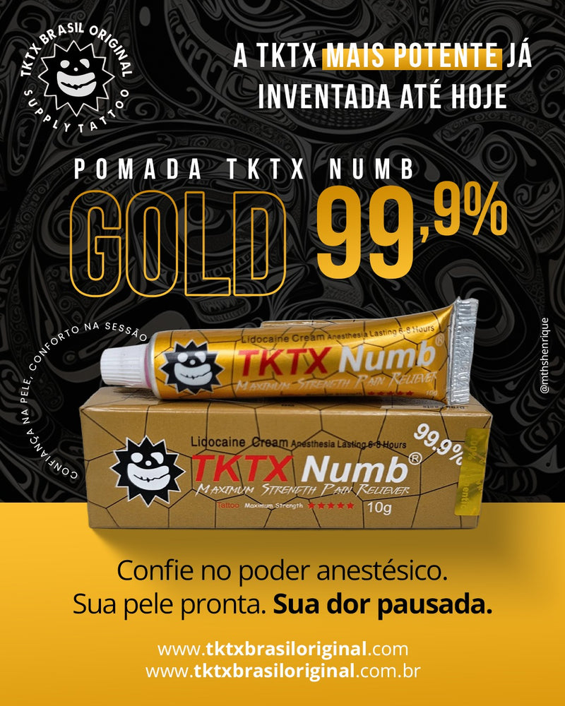 TKTX Numb Gold 99,9% I Mais Forte do Mercado! - ATACADO E VAREJO