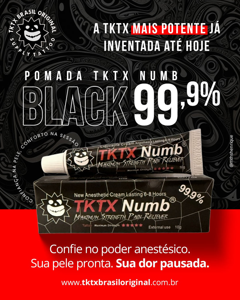 TKTX Numb Preta 99,9% | Mais Forte do Mercado! - ATACADO E VAREJO